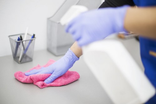 Cleaner Kentishtown staff reviewing ethical compliance documents