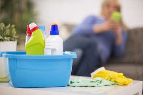 Carpet cleaning equipment used in a Kentishtown residence