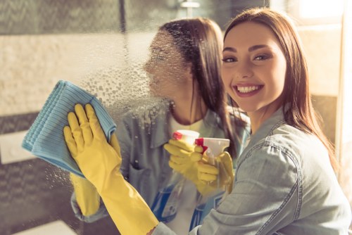 Complaint escalation review in a professional cleaning office