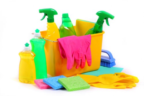 Public liability insurance and professional cleaning protection concept